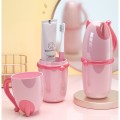 Cat-shaped home travel wash cup can store dental appliances